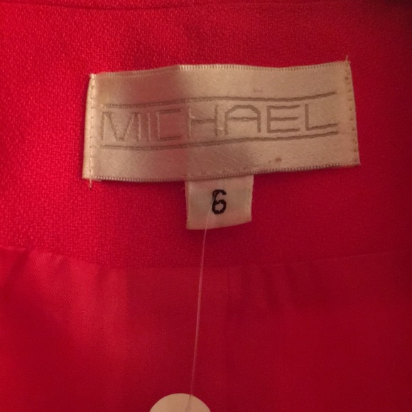 Vintage cherry red Michael Kors blazer - Picture 5 of 6